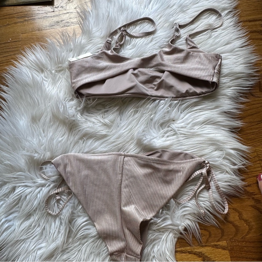 NWT Aerie rose Gold String Bikini - Picture 5 of 5